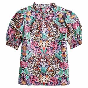 J. Crew Puff-sleeve top in Liberty® Elm House floral Womens Size Small